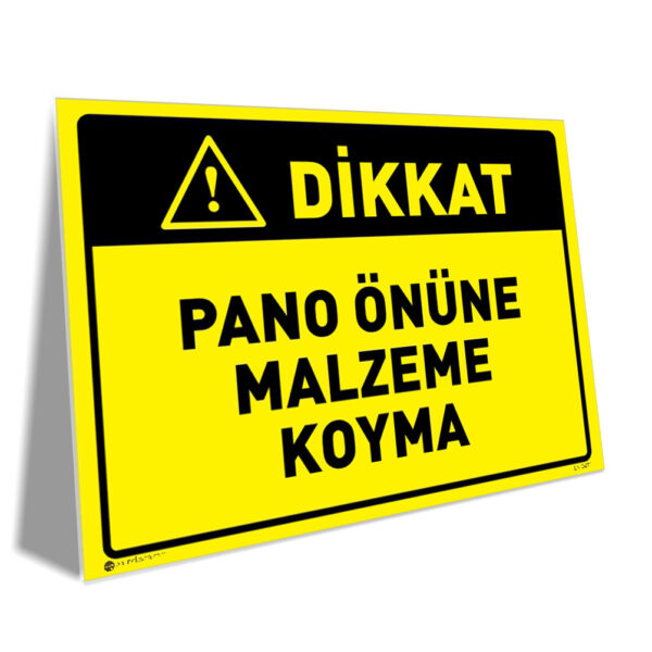 Pano Önüne Malzeme Koyma
