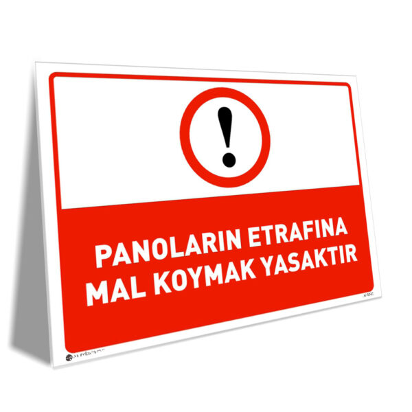 Panoların Etrafına Mal Koymak Yasaktır