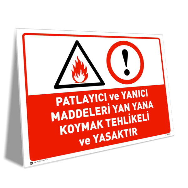Patlayıcı ve Yanıcı Maddeleri Yan Yana Koymak Tehlikeli ve Yasaktır