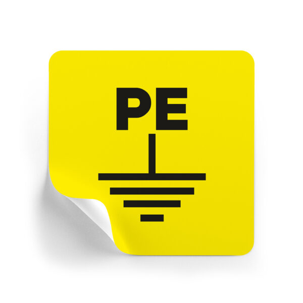 PE Topraklama Etiketi (Kare)