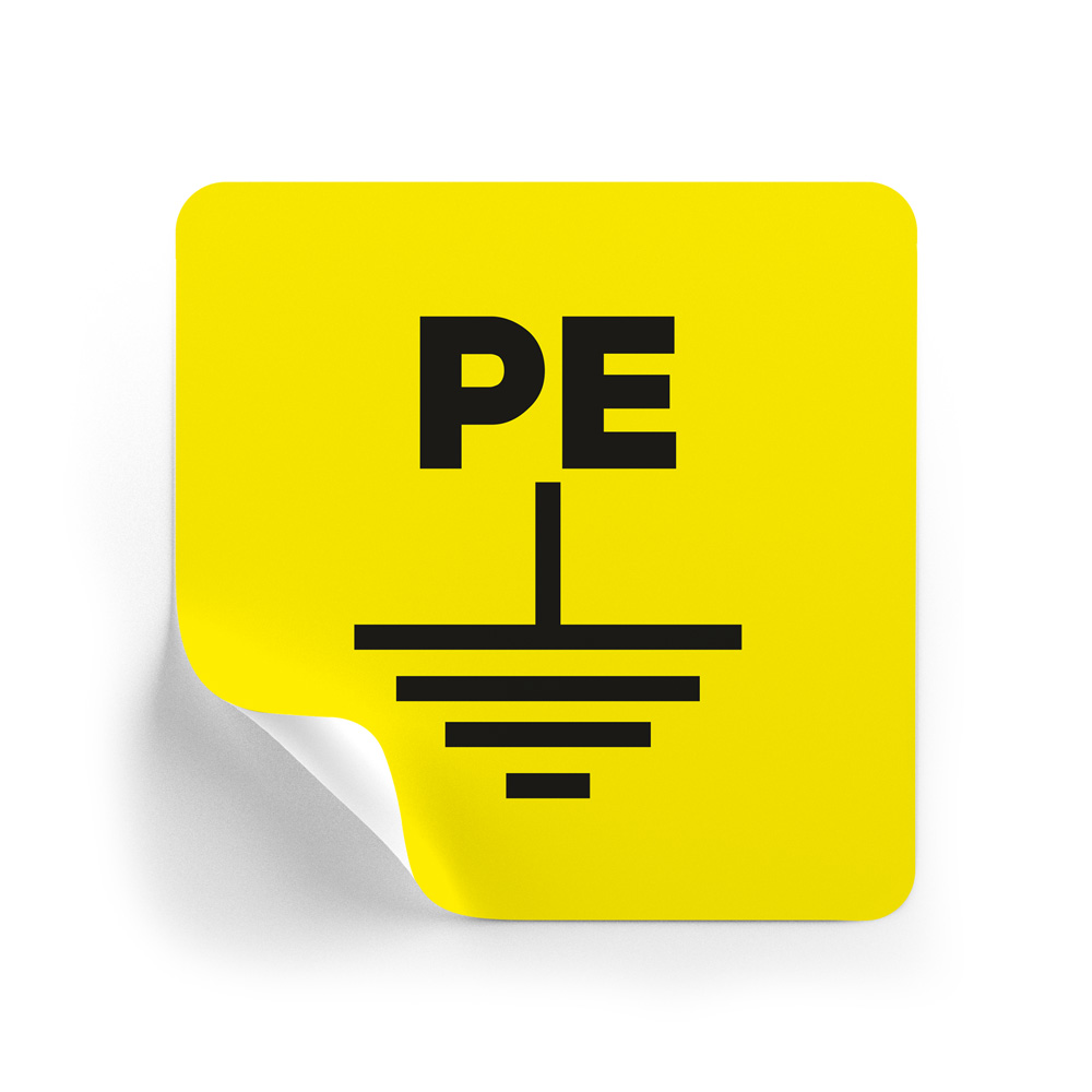 PE Topraklama Etiketi (Kare) PE Topraklama Etiketi (Kare)