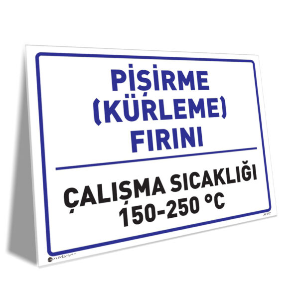 Pişirme ve Kürleme Fırını Çalışma Sıcaklığı 150-250°C