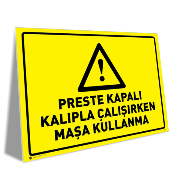 Preste Kapalı Kalıpla Çalışırken Maşa Kullanma
