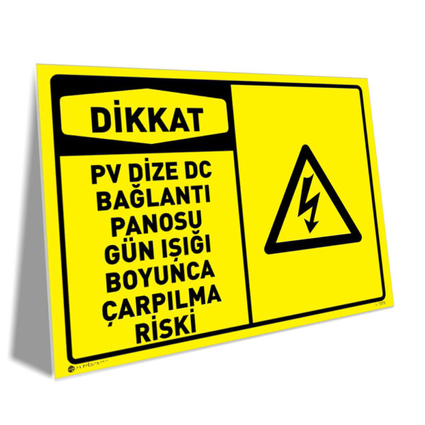 PV Dize DC Bağlantı Panosu Gün Işığı Boyunca Çarpılma Riski