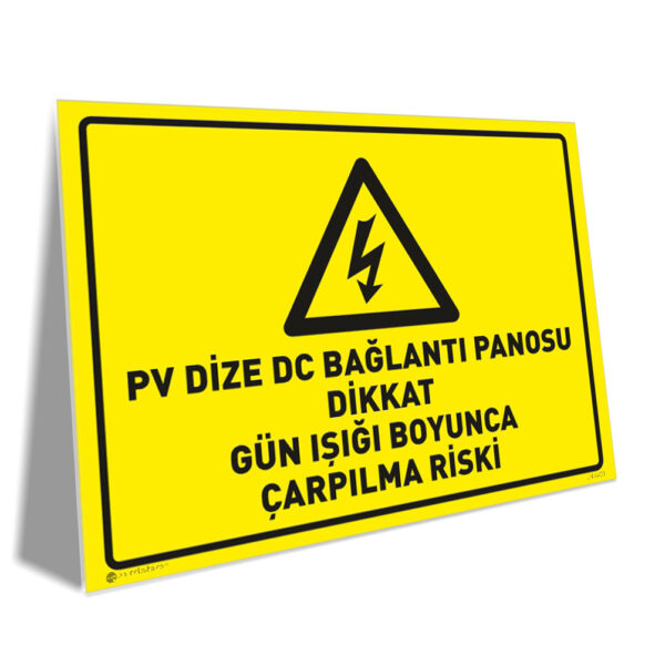 PV Dize DC Bağlantı Panosu Gün Işığı Boyunca Çarpılma Riski