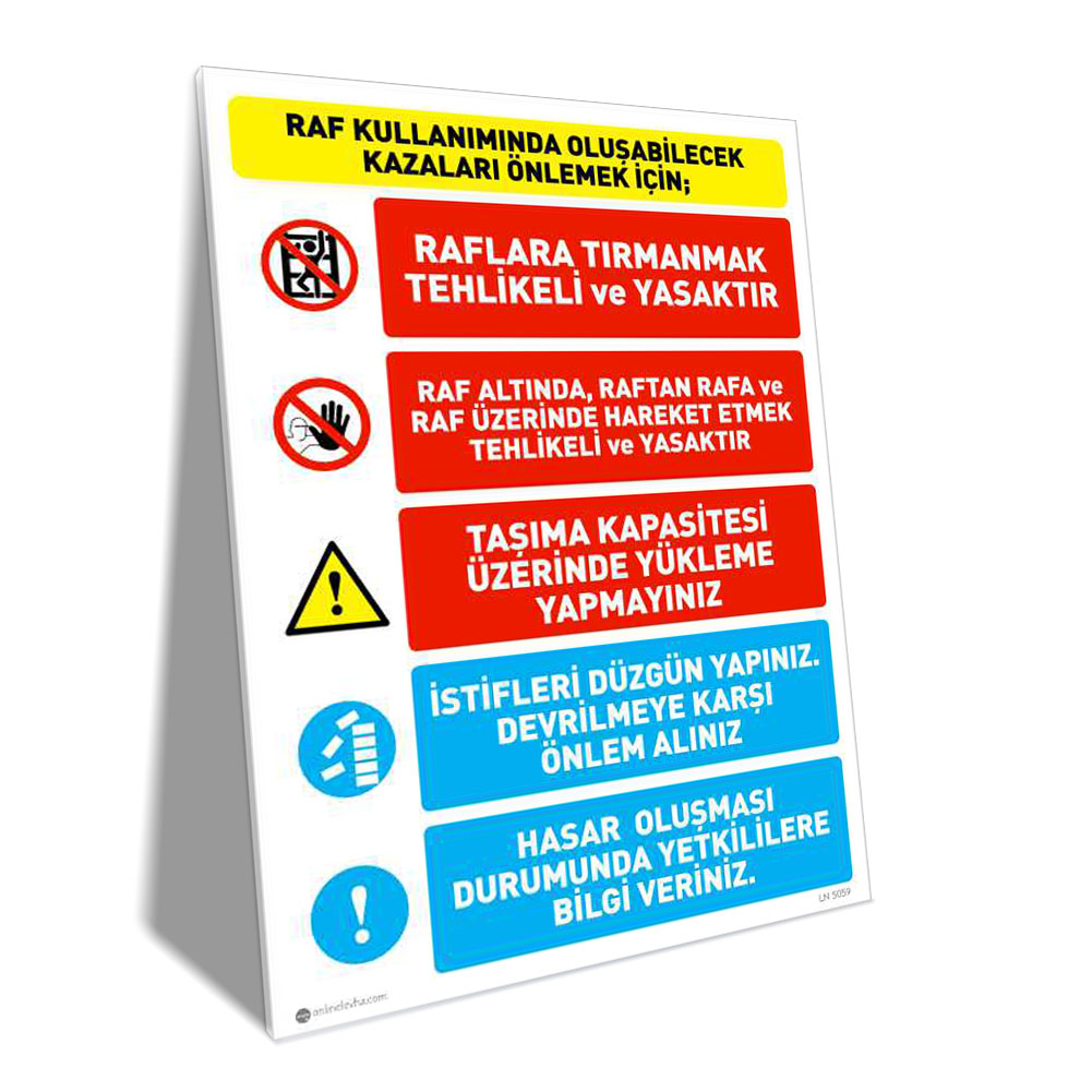 Raf Kazaları Önleme Talimatı Raf Kazaları Önleme Talimatı