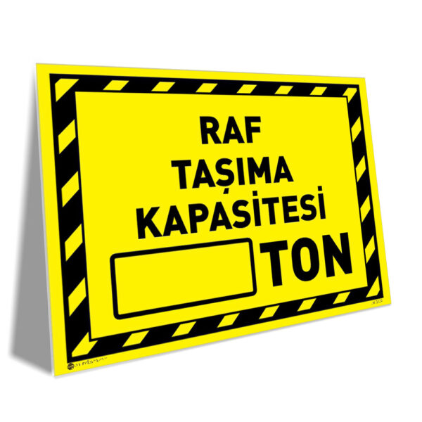 Raf Taşıma Kapasitesi Ton Levhası