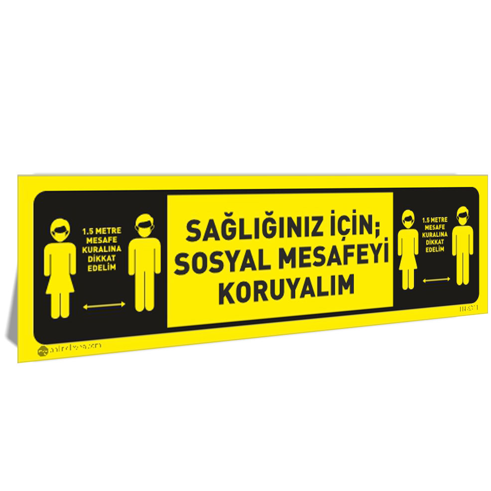 Sağlığınız İçin Sosyal Mesafeyi Koruyalım (1.5m) Sağlığınız İçin Sosyal Mesafeyi Koruyalım (1.5m)
