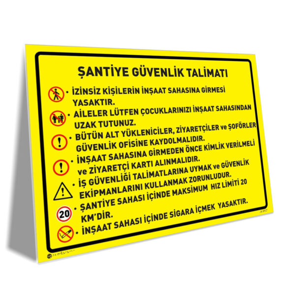 Şantiye Güvenlik Talimatı