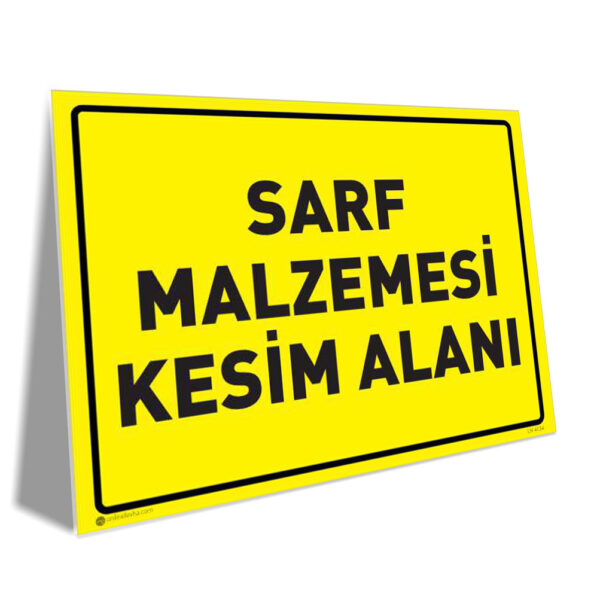 Sarf Malzemesi Kesim Alanı