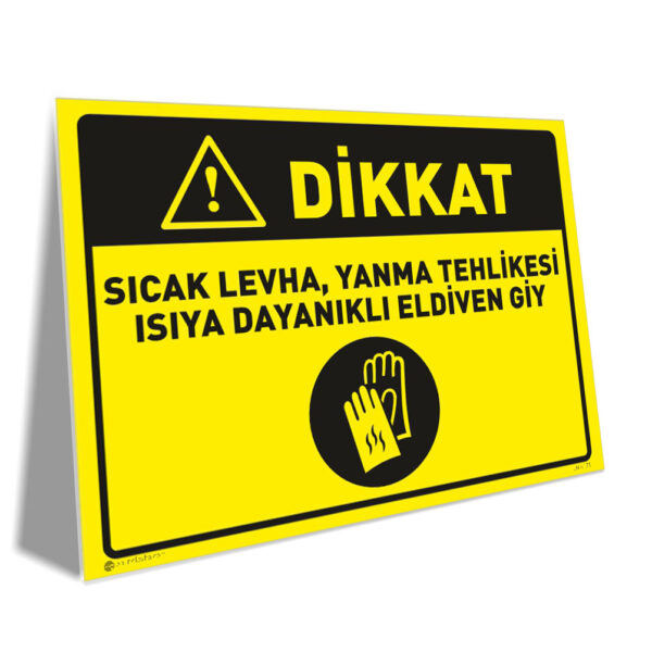 Sıcak Levha Yanma Tehlikesi, Isıya Dayanıklı Eldiven Giy