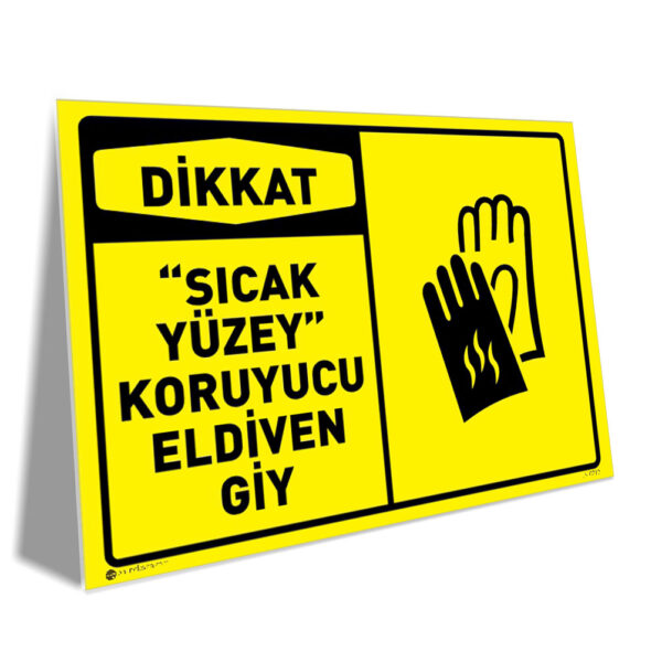 Sıcak Yüzey Koruyucu Eldiven Giy