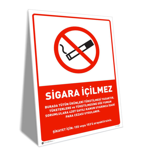 Sigara İçilmez, Tütün ve Tütün Ürünleri Kullanım Talimatı