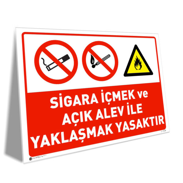 Sigara İçmek ve Açık Alev ile Yaklaşmak Yasaktır