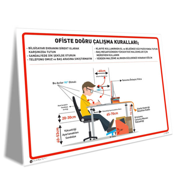 Ofiste Doğru Pozisyonda Çalışma Kuralları