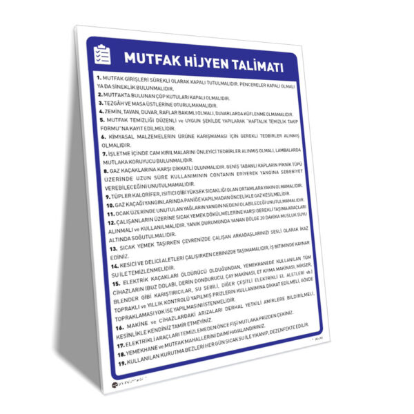 Mutfak Hijyen Talimatı